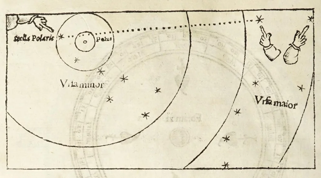 An illustration from Rvdimenta mathematica : haec in duos digeruntur libros, quorum prior geometriae tradit principia seu prima elementa, unà cum rerum & uariarum figurarũ dimensionibus : posterior uerò omnigenum horologiorum docet delineationes, 1551, leaf 242