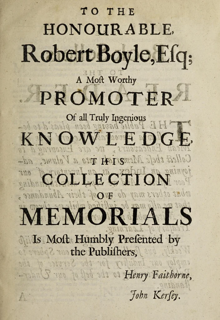 An illustration from Weekly memorials for the ingenious : or, An account of books lately set forth in several languages. With other accounts relating arts and sciences. 1682-1683., 1683, leaf 9