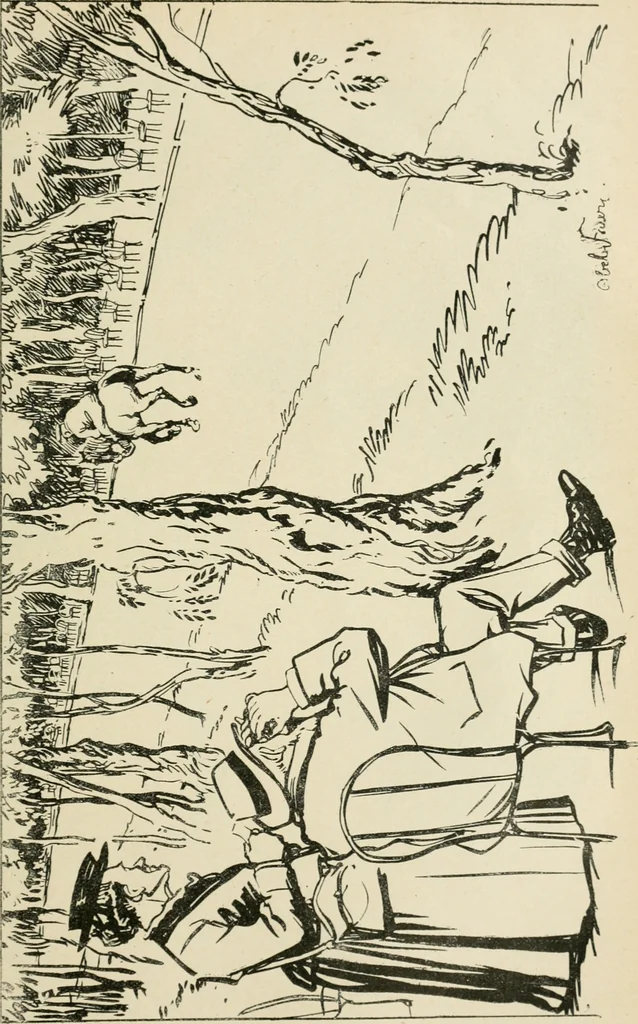 An illustration from Les maîtres humoristes, les meilleurs dessins, les meilleures legendes, 1905, leaf 118