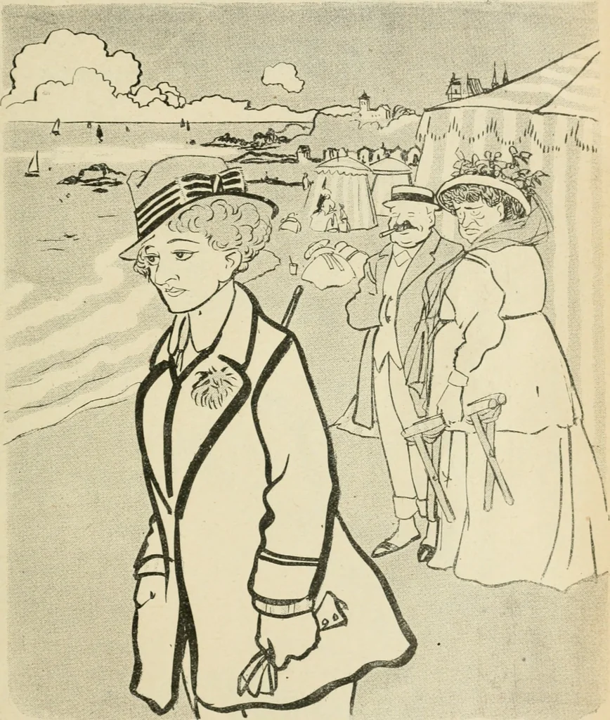 An illustration from Les maîtres humoristes, les meilleurs dessins, les meilleures legendes, 1905, leaf 124