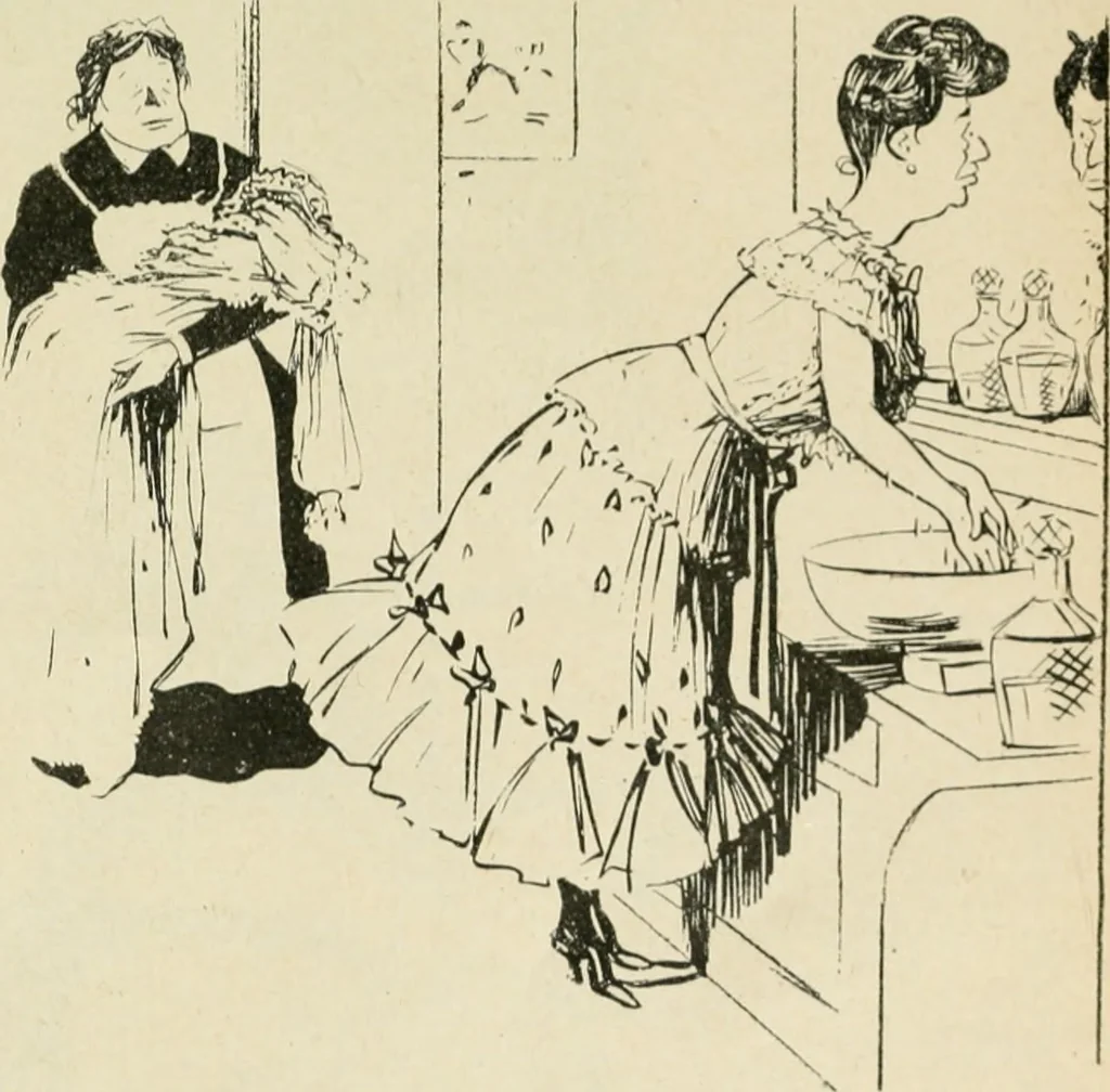 An illustration from Les maîtres humoristes, les meilleurs dessins, les meilleures legendes, 1905, leaf 138