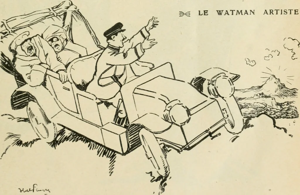 An illustration from Les maîtres humoristes, les meilleurs dessins, les meilleures legendes, 1905, leaf 14