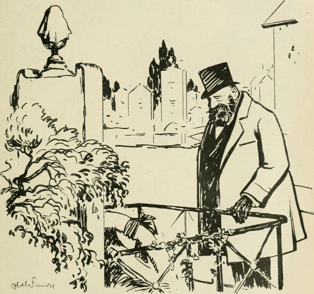 An illustration from Les maîtres humoristes, les meilleurs dessins, les meilleures legendes, 1905, leaf 40