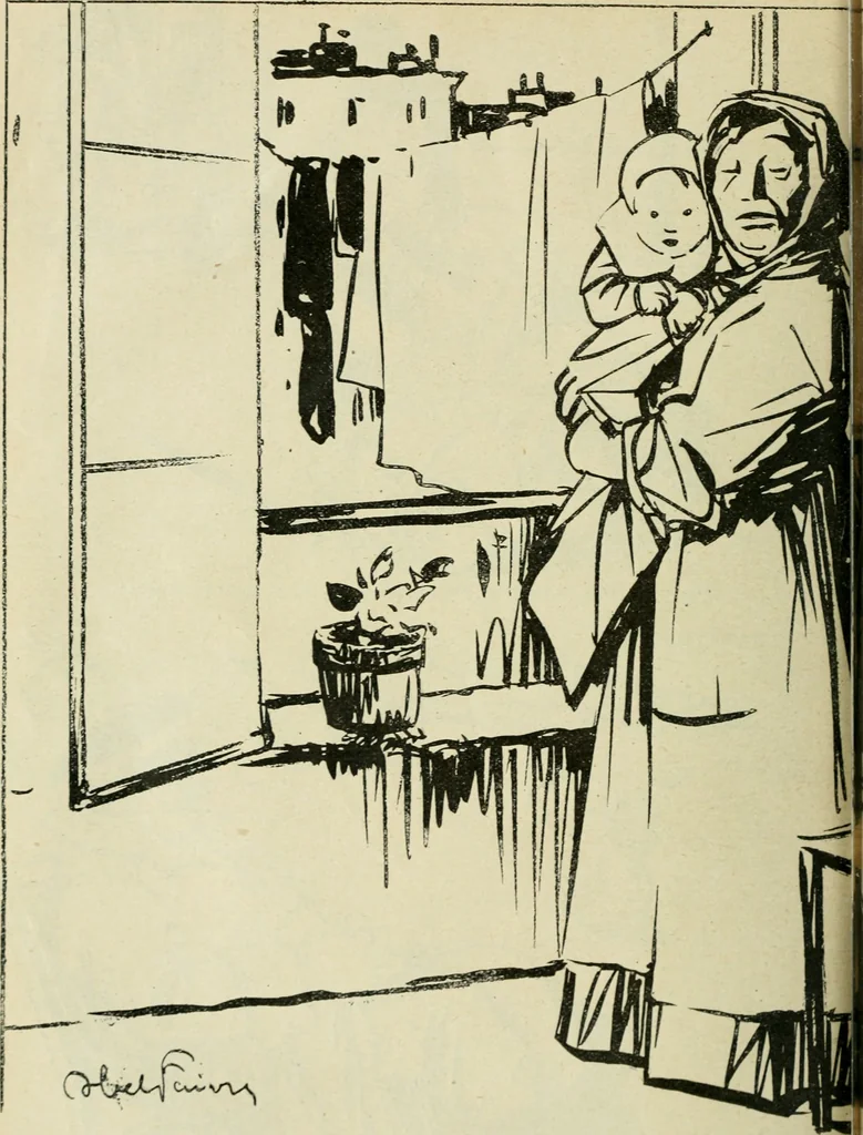 An illustration from Les maîtres humoristes, les meilleurs dessins, les meilleures legendes, 1905, leaf 79