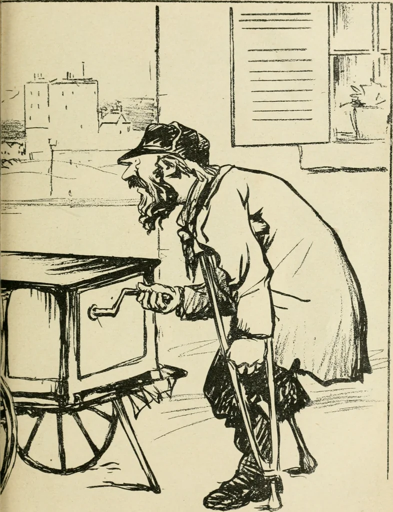 An illustration from Les maîtres humoristes, les meilleurs dessins, les meilleures legendes, 1905, leaf 96