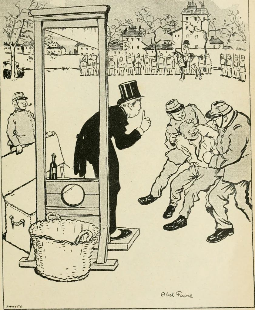 An illustration from Les maîtres humoristes, les meilleurs dessins, les meilleures legendes, 1905, leaf 98