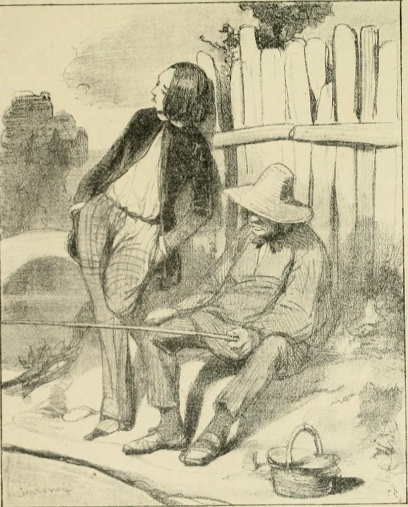 An illustration from Les maîtres humoristes, les meilleurs dessins, les meilleures legendes, 1905, leaf 102