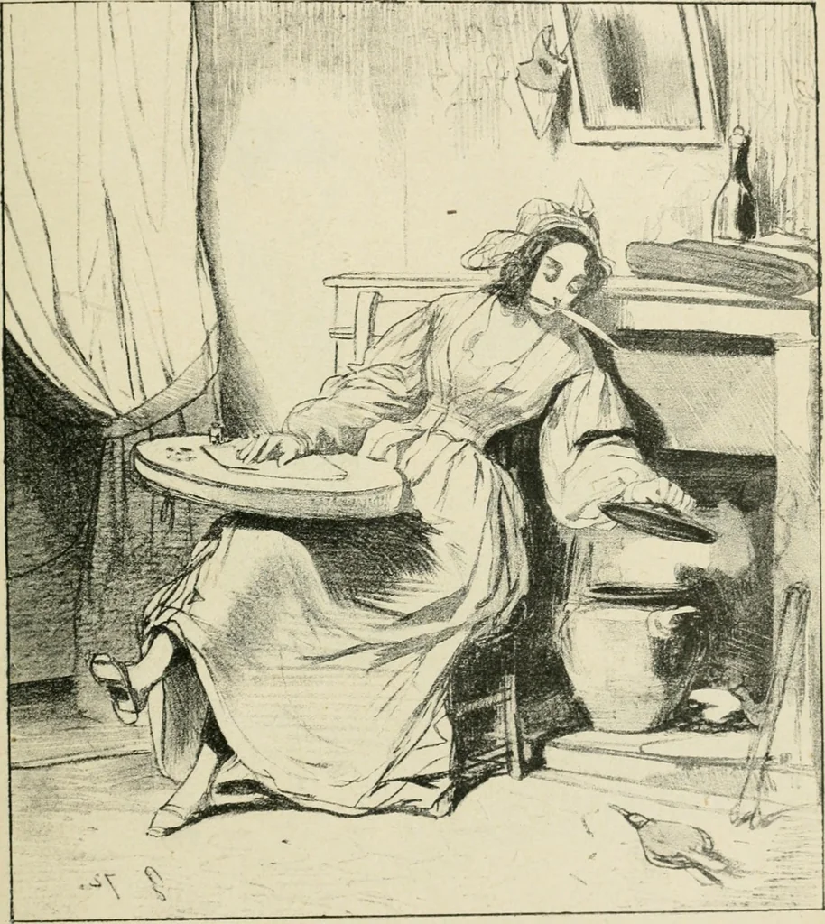 An illustration from Les maîtres humoristes, les meilleurs dessins, les meilleures legendes, 1905, leaf 104