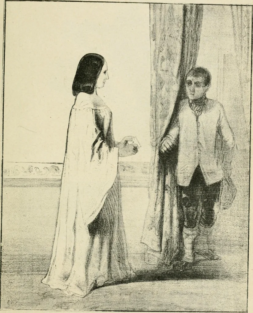 An illustration from Les maîtres humoristes, les meilleurs dessins, les meilleures legendes, 1905, leaf 112