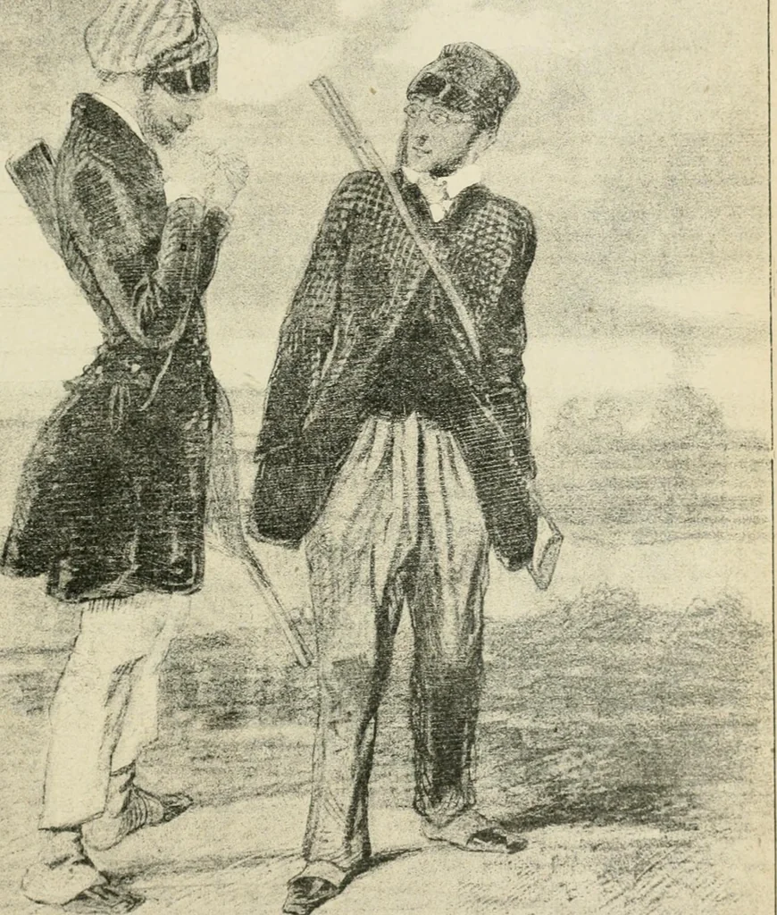 An illustration from Les maîtres humoristes, les meilleurs dessins, les meilleures legendes, 1905, leaf 116