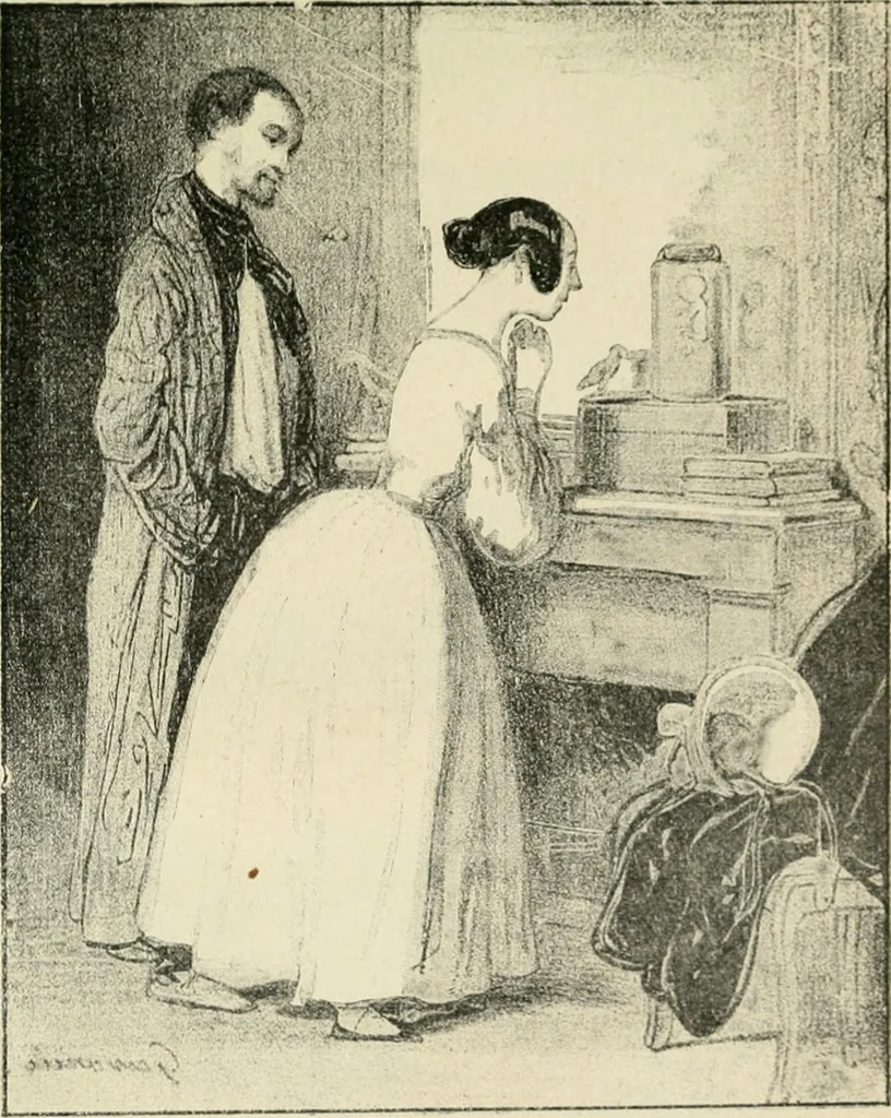 An illustration from Les maîtres humoristes, les meilleurs dessins, les meilleures legendes, 1905, leaf 118
