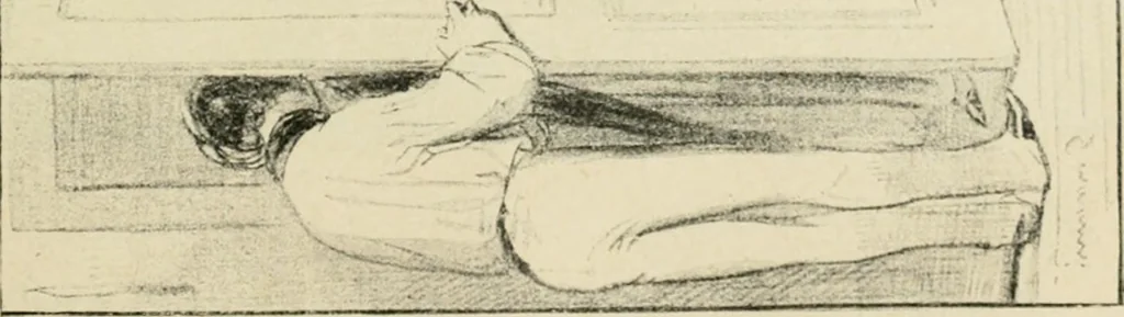 An illustration from Les maîtres humoristes, les meilleurs dessins, les meilleures legendes, 1905, leaf 118