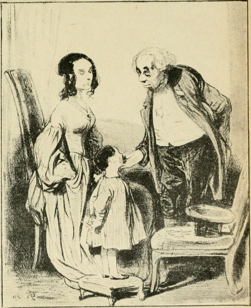 An illustration from Les maîtres humoristes, les meilleurs dessins, les meilleures legendes, 1905, leaf 130