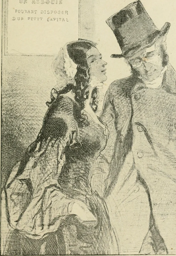An illustration from Les maîtres humoristes, les meilleurs dessins, les meilleures legendes, 1905, leaf 132