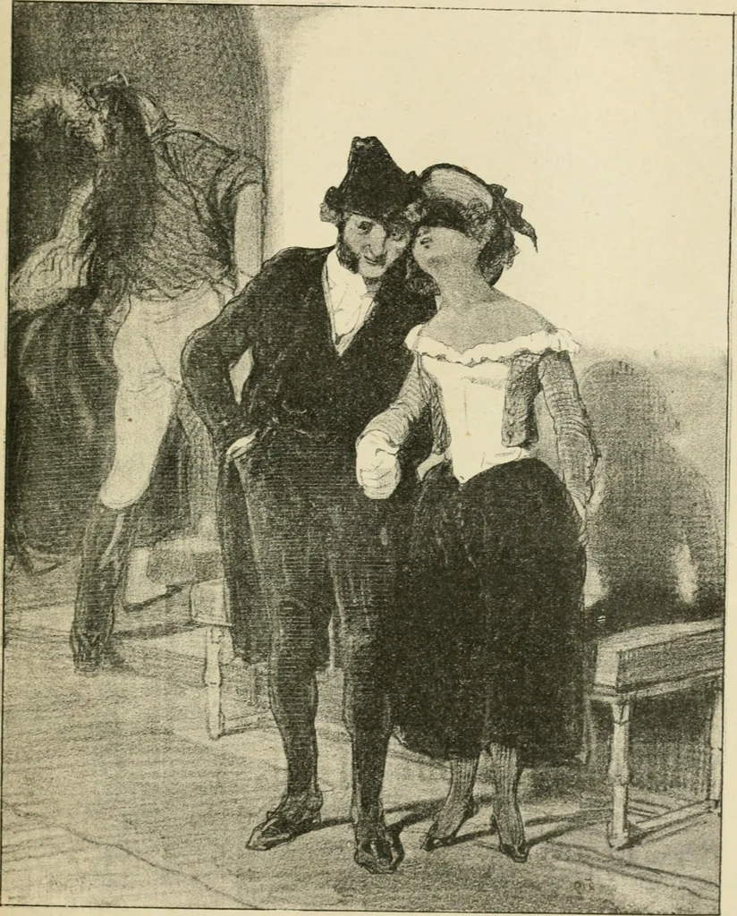 An illustration from Les maîtres humoristes, les meilleurs dessins, les meilleures legendes, 1905, leaf 152