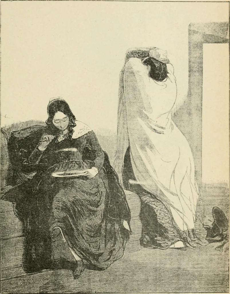 An illustration from Les maîtres humoristes, les meilleurs dessins, les meilleures legendes, 1905, leaf 154