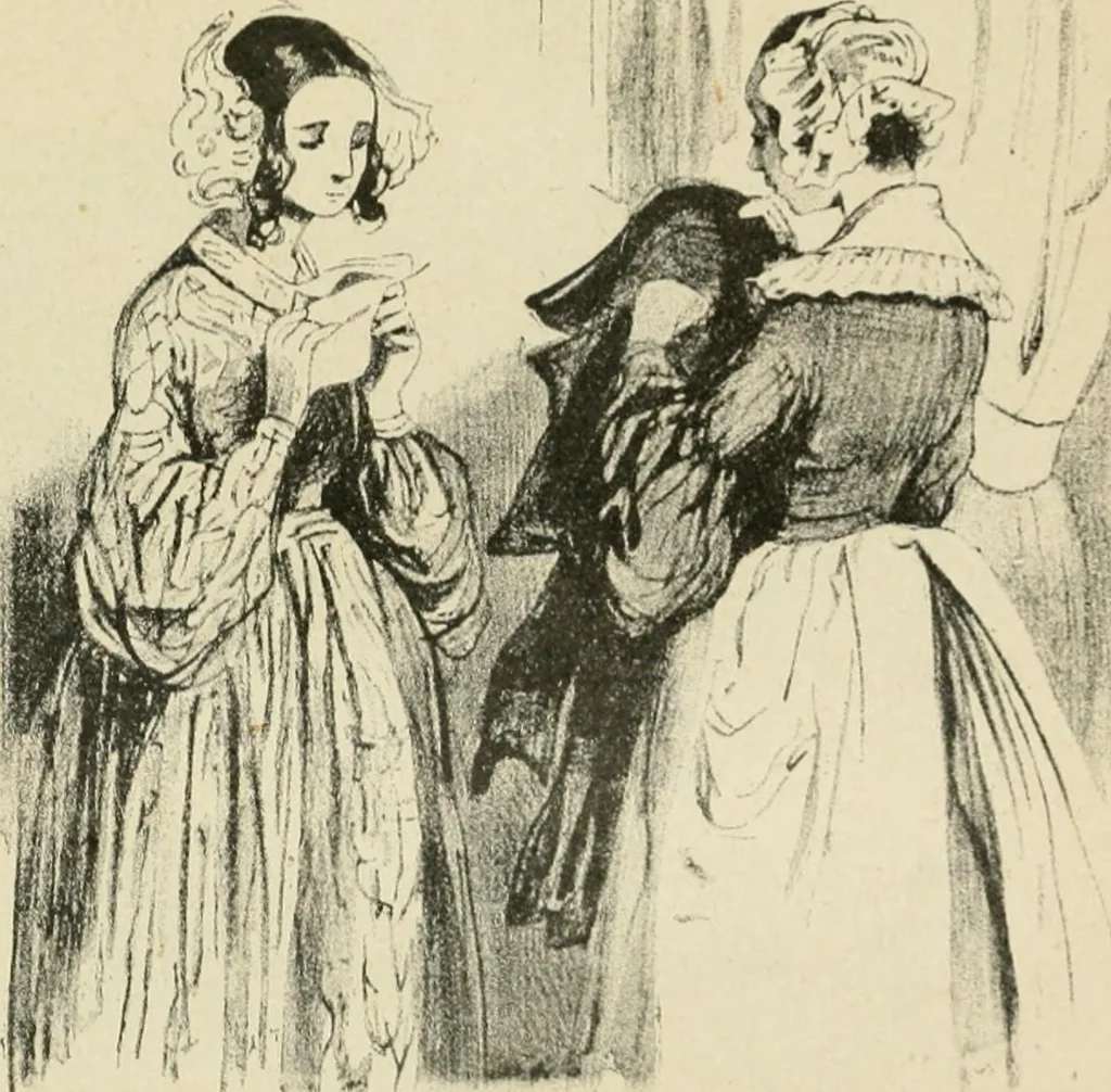 An illustration from Les maîtres humoristes, les meilleurs dessins, les meilleures legendes, 1905, leaf 156