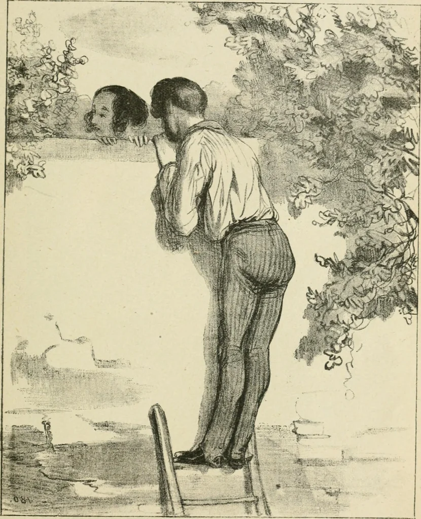 An illustration from Les maîtres humoristes, les meilleurs dessins, les meilleures legendes, 1905, leaf 158