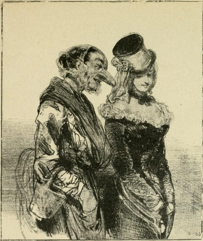 An illustration from Les maîtres humoristes, les meilleurs dessins, les meilleures legendes, 1905, leaf 16