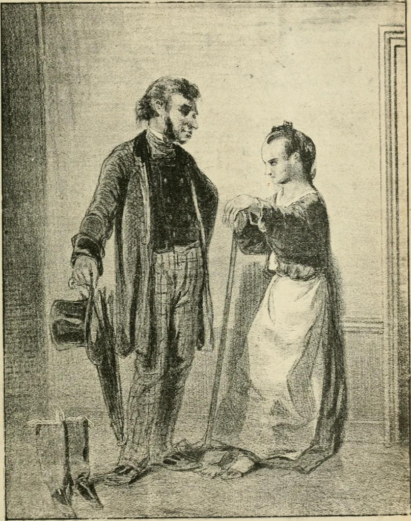 An illustration from Les maîtres humoristes, les meilleurs dessins, les meilleures legendes, 1905, leaf 166