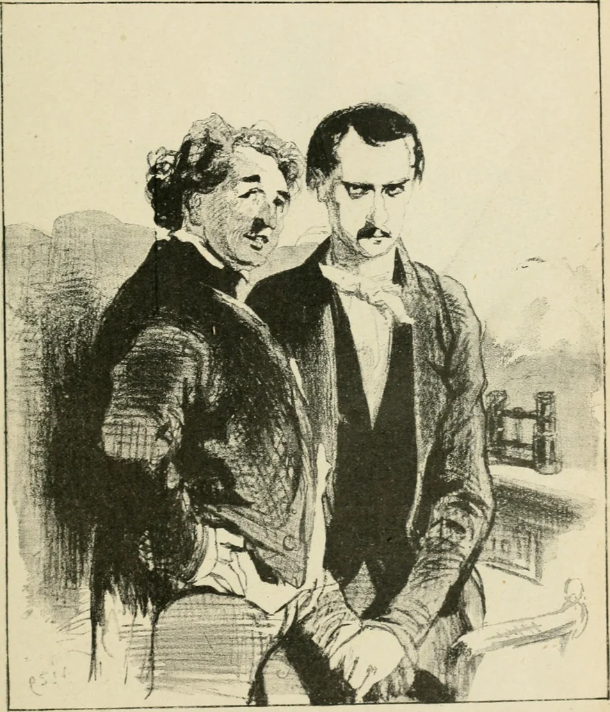 An illustration from Les maîtres humoristes, les meilleurs dessins, les meilleures legendes, 1905, leaf 18