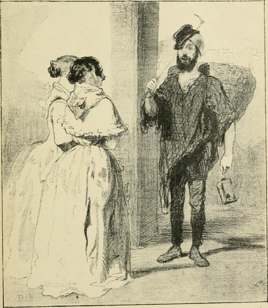 An illustration from Les maîtres humoristes, les meilleurs dessins, les meilleures legendes, 1905, leaf 20