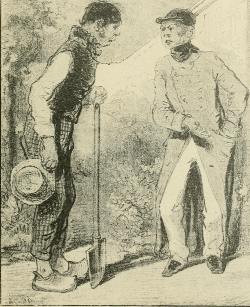 An illustration from Les maîtres humoristes, les meilleurs dessins, les meilleures legendes, 1905, leaf 30