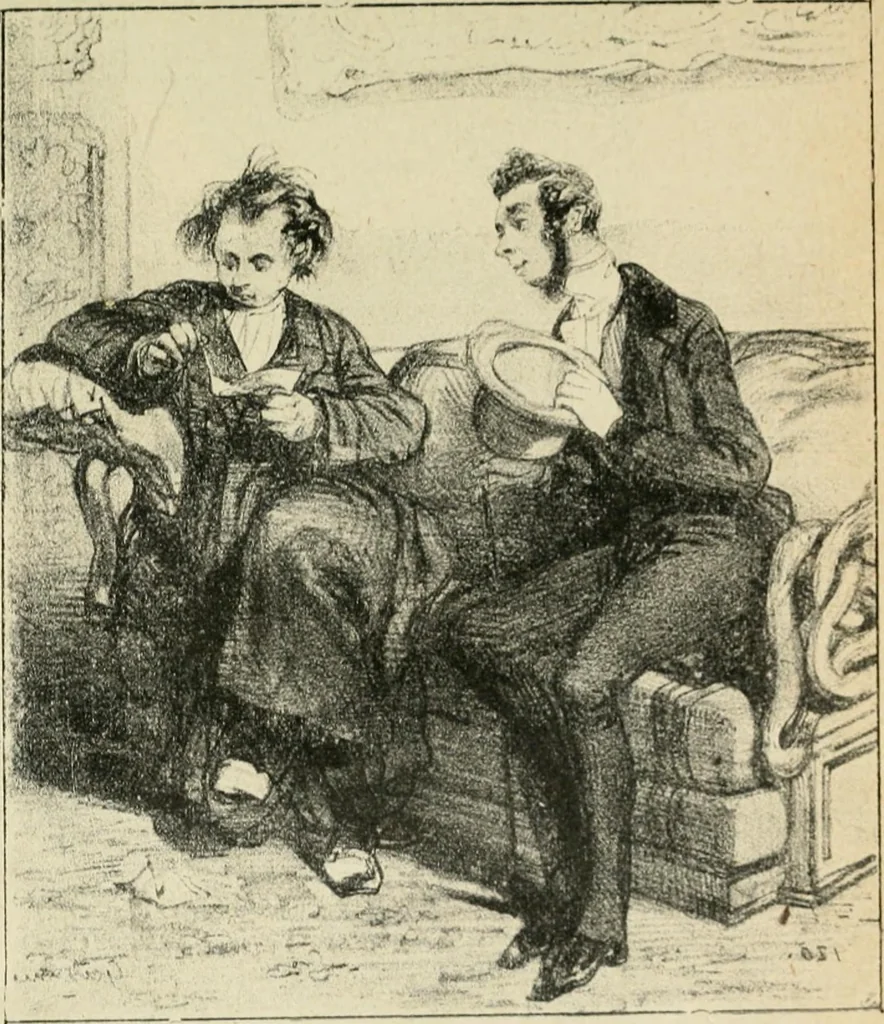 An illustration from Les maîtres humoristes, les meilleurs dessins, les meilleures legendes, 1905, leaf 40