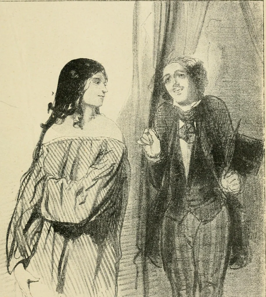 An illustration from Les maîtres humoristes, les meilleurs dessins, les meilleures legendes, 1905, leaf 48