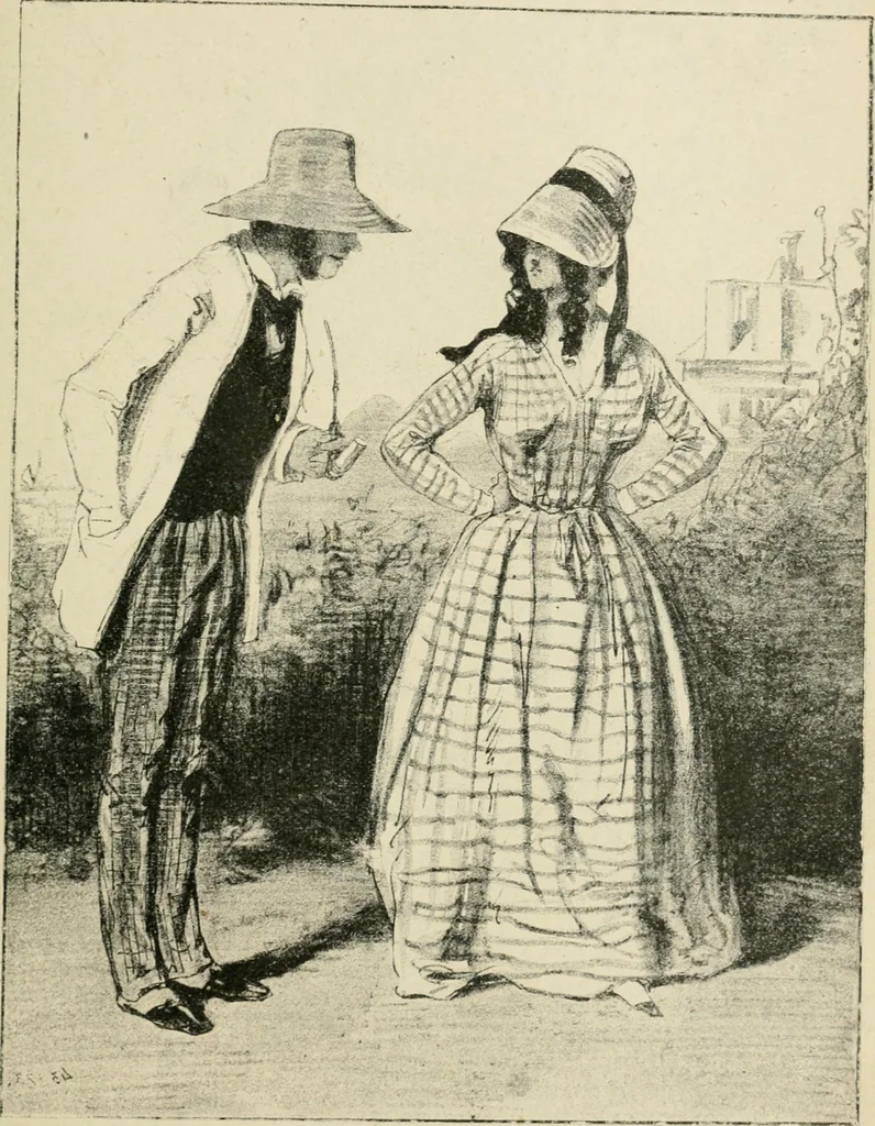 An illustration from Les maîtres humoristes, les meilleurs dessins, les meilleures legendes, 1905, leaf 74