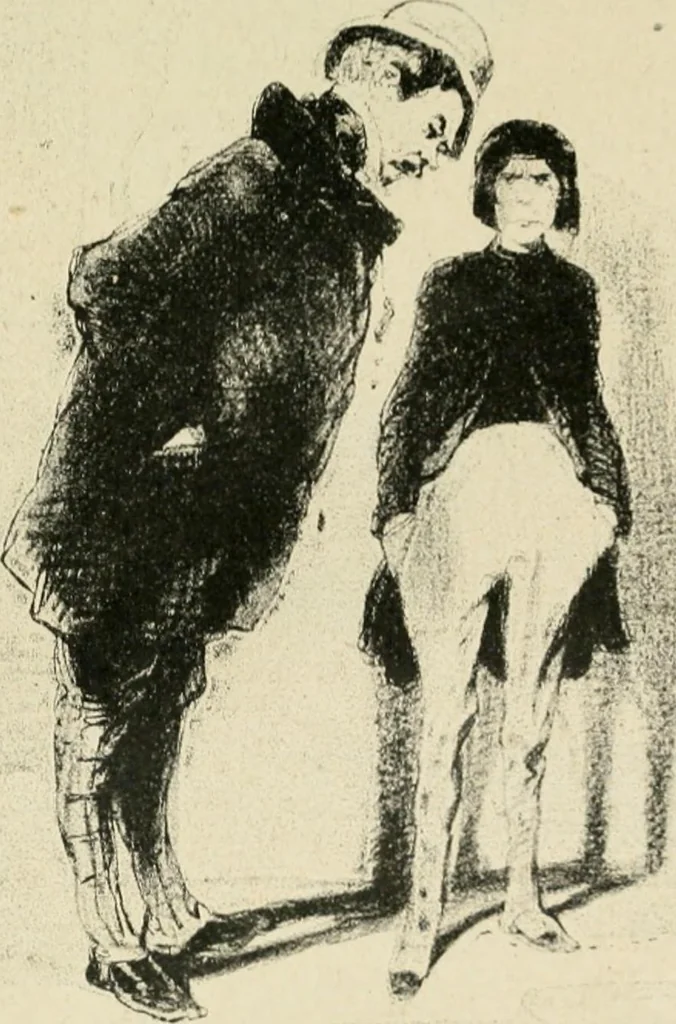 An illustration from Les maîtres humoristes, les meilleurs dessins, les meilleures legendes, 1905, leaf 76