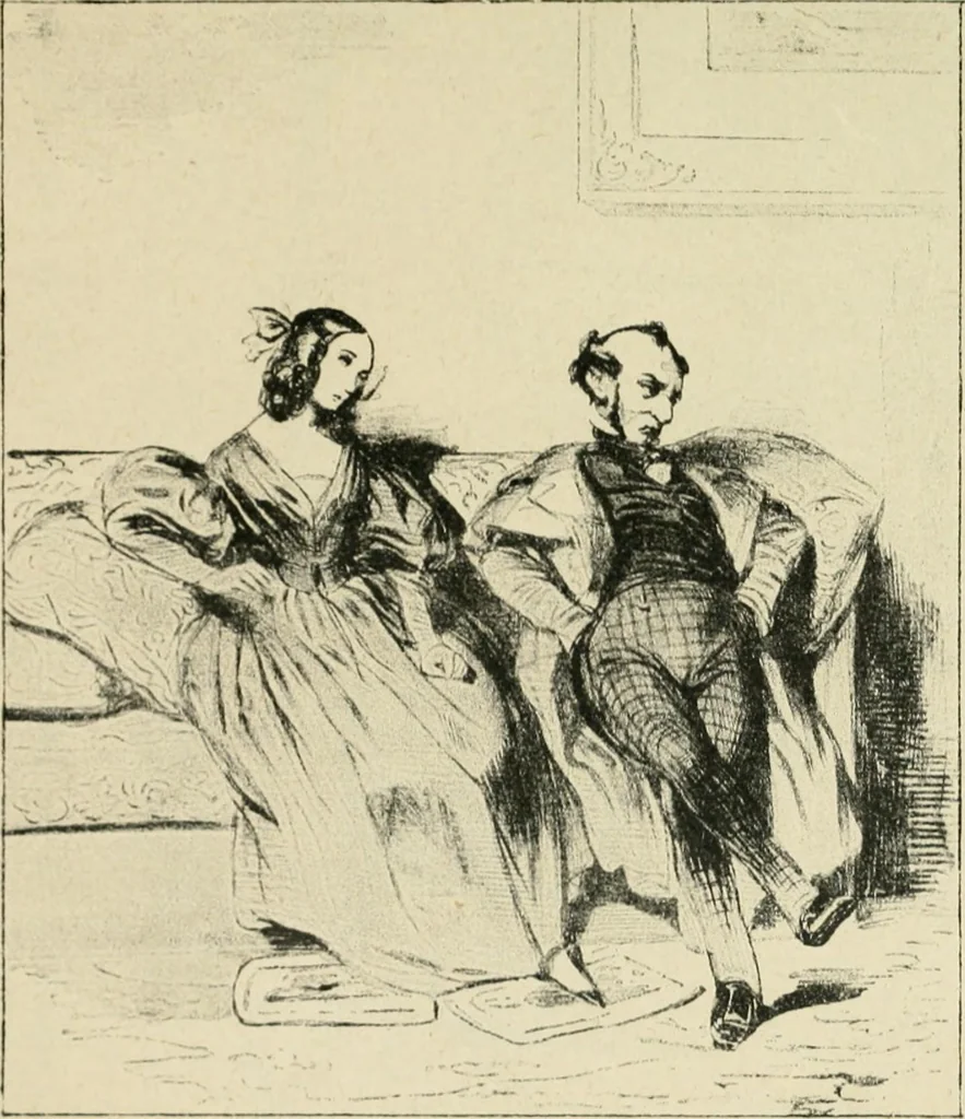 An illustration from Les maîtres humoristes, les meilleurs dessins, les meilleures legendes, 1905, leaf 76