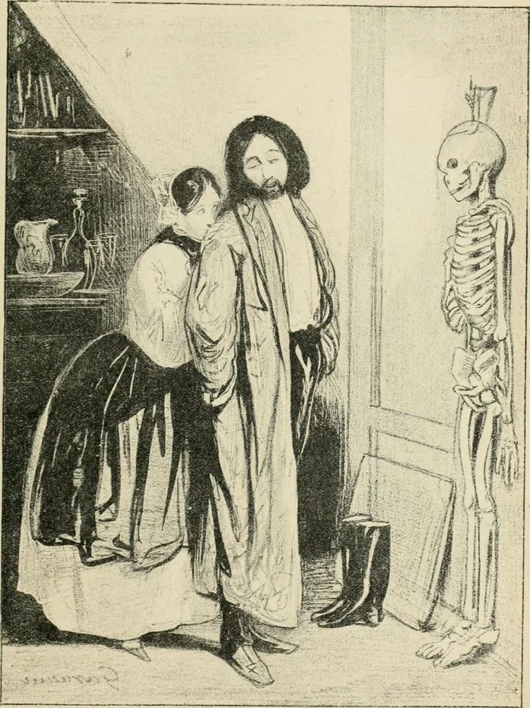 An illustration from Les maîtres humoristes, les meilleurs dessins, les meilleures legendes, 1905, leaf 78