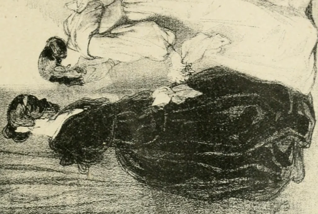 An illustration from Les maîtres humoristes, les meilleurs dessins, les meilleures legendes, 1905, leaf 82