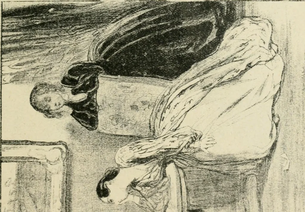 An illustration from Les maîtres humoristes, les meilleurs dessins, les meilleures legendes, 1905, leaf 82