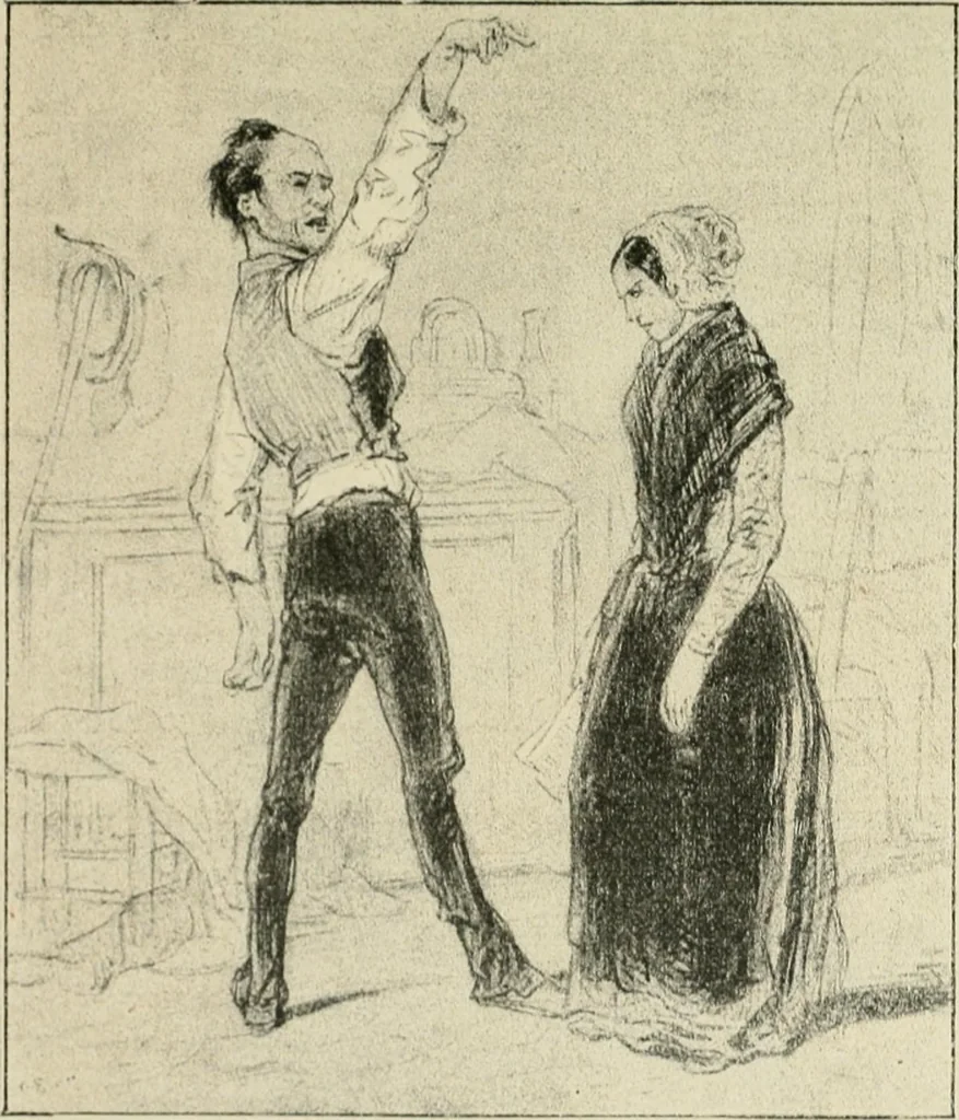An illustration from Les maîtres humoristes, les meilleurs dessins, les meilleures legendes, 1905, leaf 86
