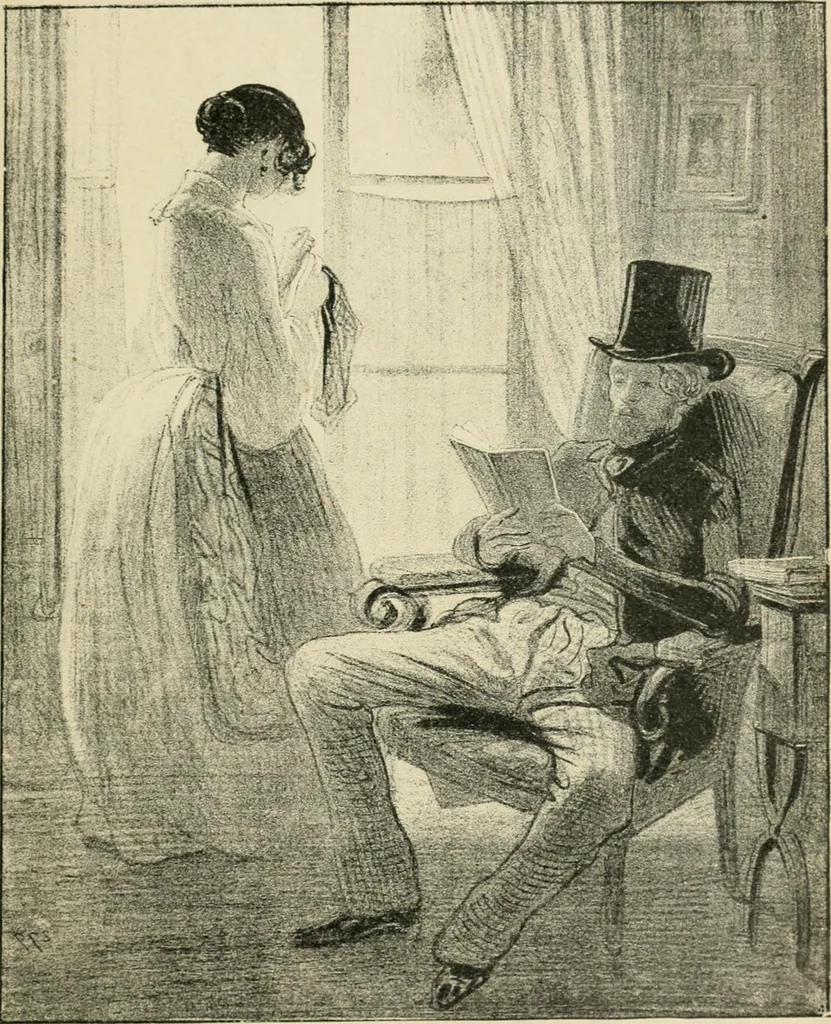 An illustration from Les maîtres humoristes, les meilleurs dessins, les meilleures legendes, 1905, leaf 90
