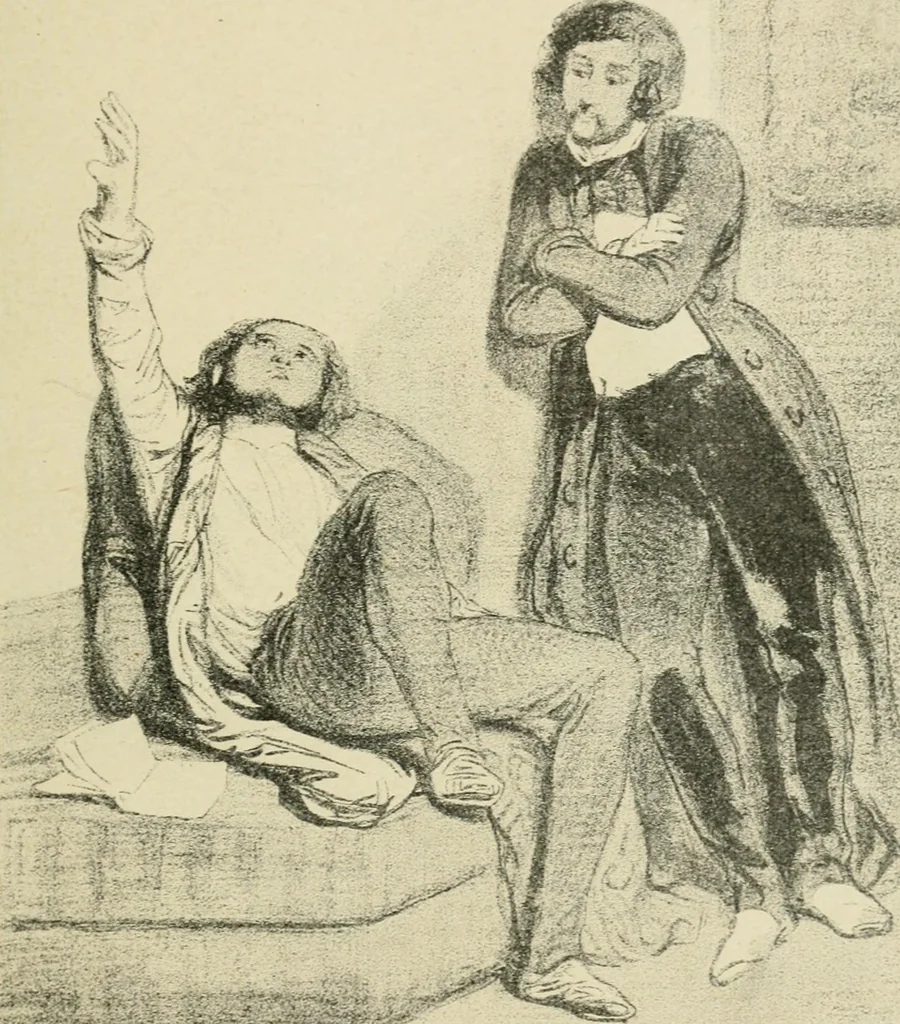 An illustration from Les maîtres humoristes, les meilleurs dessins, les meilleures legendes, 1905, leaf 94