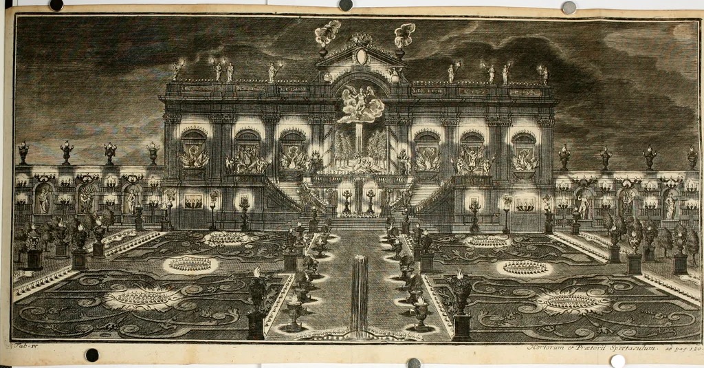 An illustration from Sacrae Caes. Mai. consiliarii, & rei antiquae, nec non feriundis numismatibus praefecti Caroli Gustavi Heraei Inscriptiones et symbola varii argumenti, 1721, leaf 137