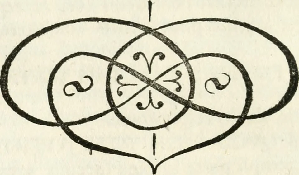 An illustration from Sacrae Caes. Mai. consiliarii, & rei antiquae, nec non feriundis numismatibus praefecti Caroli Gustavi Heraei Inscriptiones et symbola varii argumenti, 1721, leaf 307
