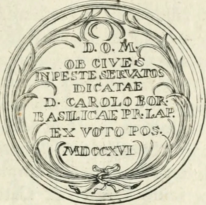 An illustration from Sacrae Caes. Mai. consiliarii, & rei antiquae, nec non feriundis numismatibus praefecti Caroli Gustavi Heraei Inscriptiones et symbola varii argumenti, 1721, leaf 84
