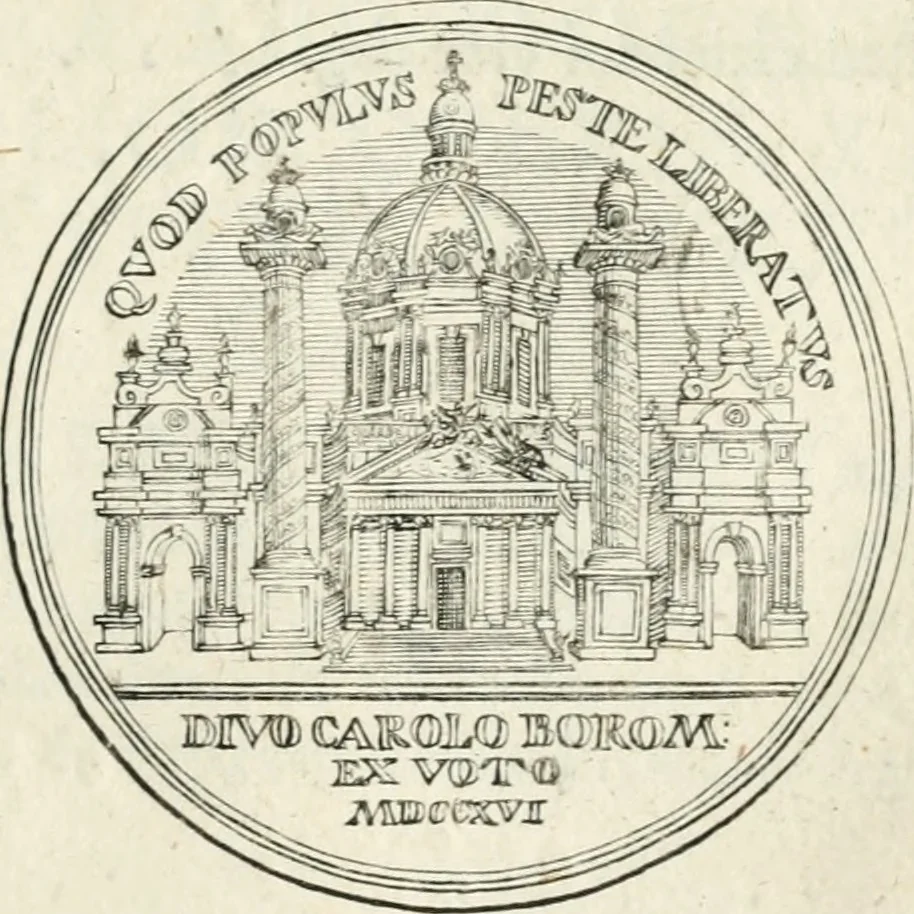 An illustration from Sacrae Caes. Mai. consiliarii, & rei antiquae, nec non feriundis numismatibus praefecti Caroli Gustavi Heraei Inscriptiones et symbola varii argumenti, 1721, leaf 84
