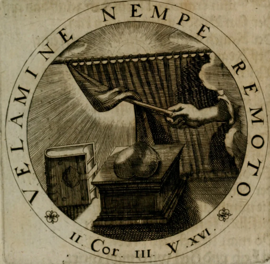An illustration from Sacra emblemata LXXVI : in quibus summa unius cuiusq[ue] evangelii rotunde adumbratur : das ist, Sechsundsibentzig geistliche figürlein in welchen eines ieder evangelij summa kürtzlichen wird abgebildet, 1625, leaf 114