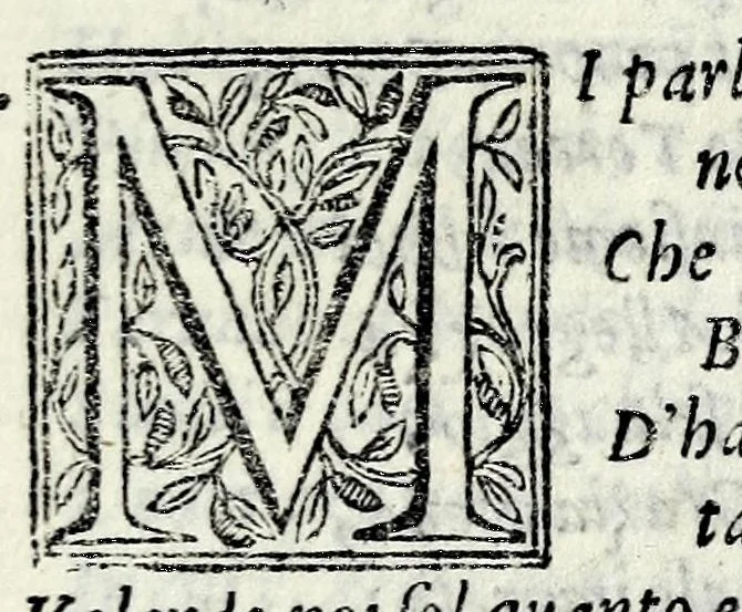 An illustration from Sacra rappresentazione di sette beati fondatori della religione de' Servi, 1592, leaf 15