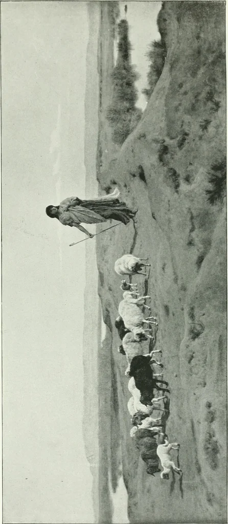 An illustration from Sacred art; the Bible story pictured by eminent modern painters;, 1903, leaf 106