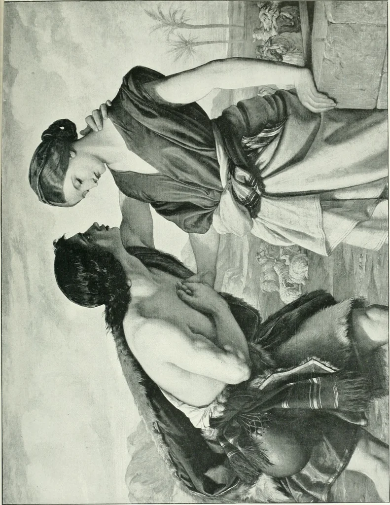 An illustration from Sacred art; the Bible story pictured by eminent modern painters;, 1903, leaf 108
