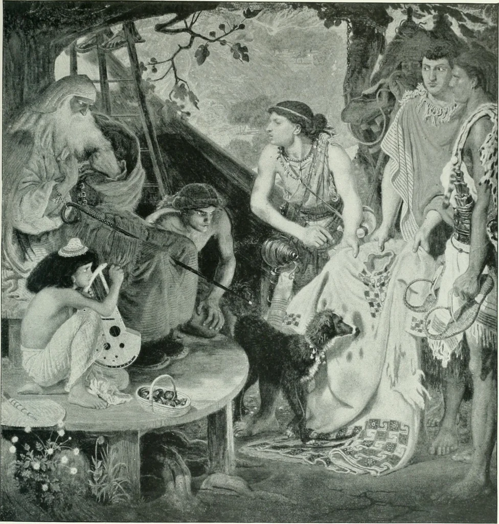 An illustration from Sacred art; the Bible story pictured by eminent modern painters;, 1903, leaf 114