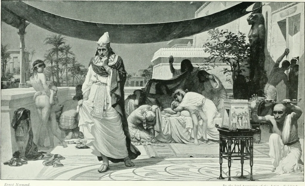 An illustration from Sacred art; the Bible story pictured by eminent modern painters;, 1903, leaf 128