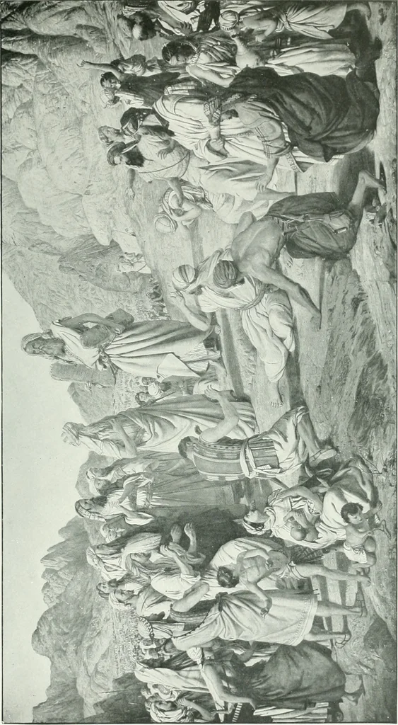 An illustration from Sacred art; the Bible story pictured by eminent modern painters;, 1903, leaf 142