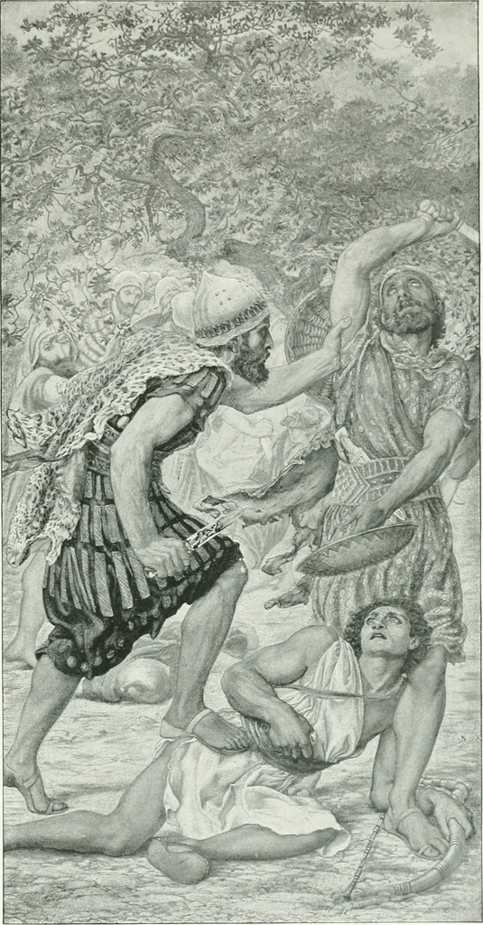 An illustration from Sacred art; the Bible story pictured by eminent modern painters;, 1903, leaf 150